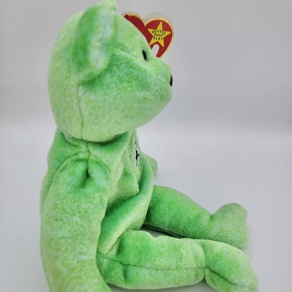 *KICKS Soccer Bear, TY Beanie Babies, Soccer ball emblem, tag errors, Vintage - Picture 3 of 8